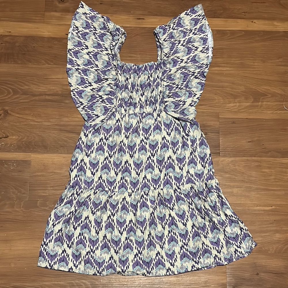 Zara Kids Casual Dress - Purple and White